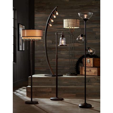 Lite Source Kaden Copper Bronze Cage 5-Light Arc Floor Lamp. . Lamps plus floor lamps